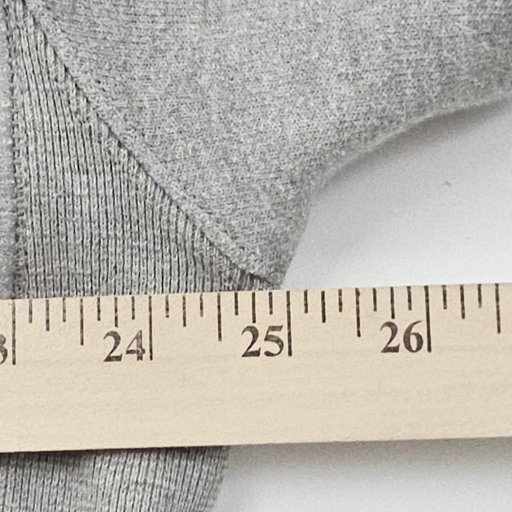 Champion Hoodie Mens L Gray Reverse Weave Chenille‎ Logo Pullover Fleece Casual - Picture 10 of 11